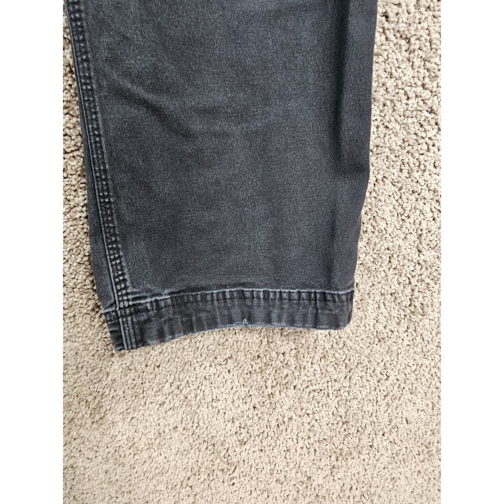 Duluth Trading Co Flex Fire Hose Black Cargo Canvas Pants Men's 42x32 (41x30) - Picture 4 of 16